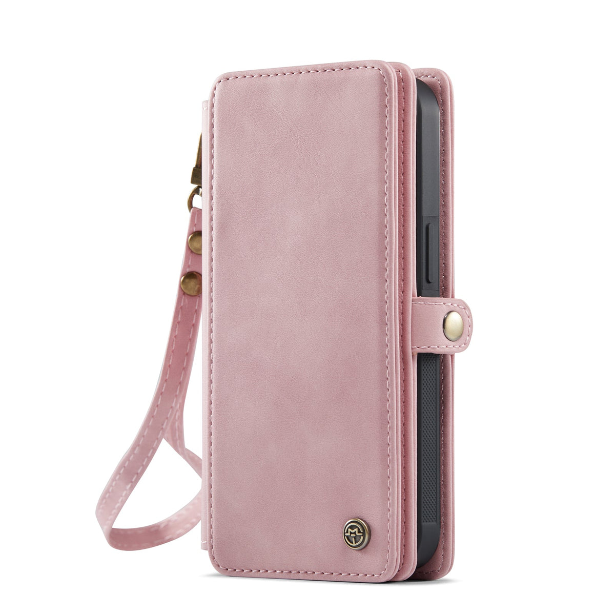 Apple iPhone 17e Hoesje - Pale Pink - 2 in 1 MagSafe Bookcase met 10 Kaart Vakken