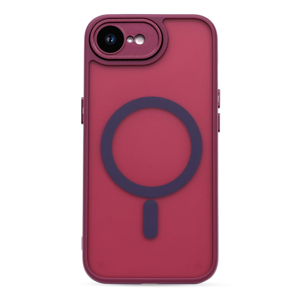 Apple iPhone 16e Hülle - Bordeaux - Mattes Armor-MagSafe-Backcover