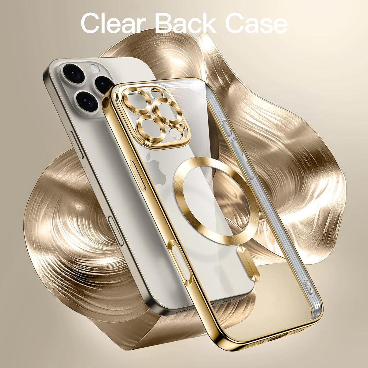 Coque iPhone 16 Pro - Or - Étui arrière en silicone MagSafe