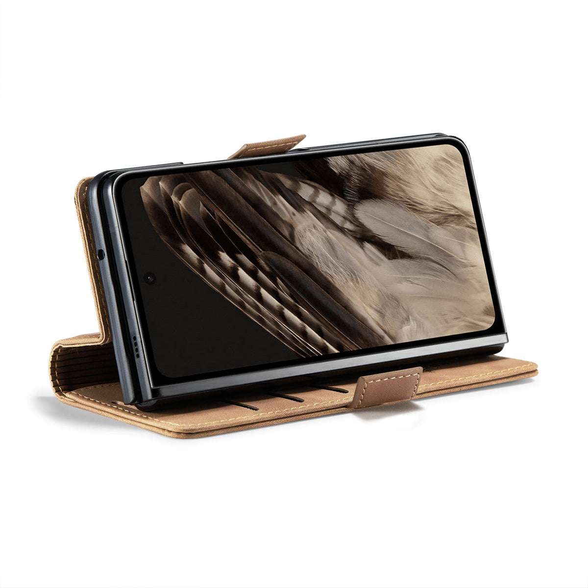 Google Pixel 9 Pro Fold Hoesje - Sienna Brown - Dunne Bookcase