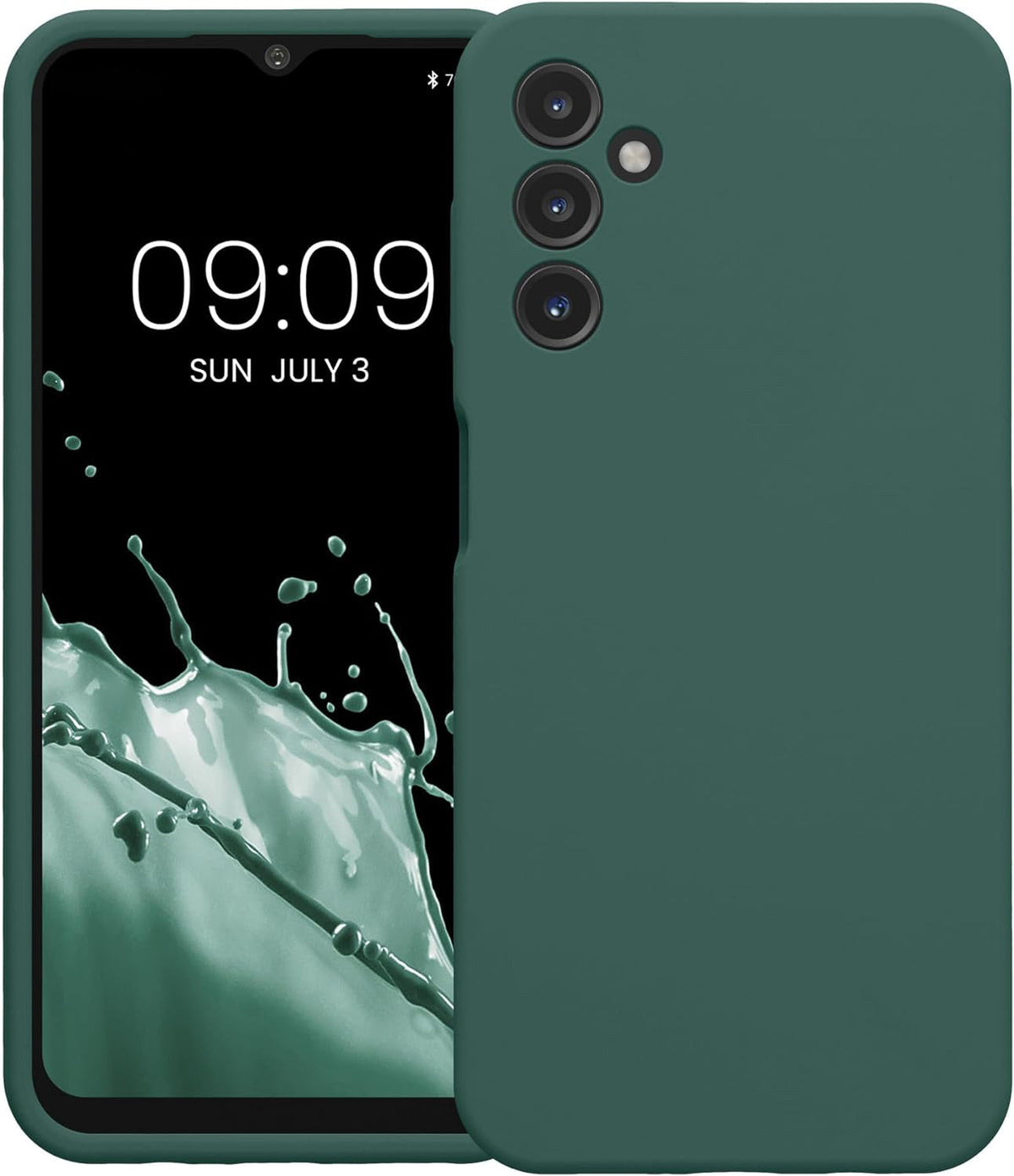 Coque Samsung Galaxy A25 - Vert - Étui arrière en silicone liquide