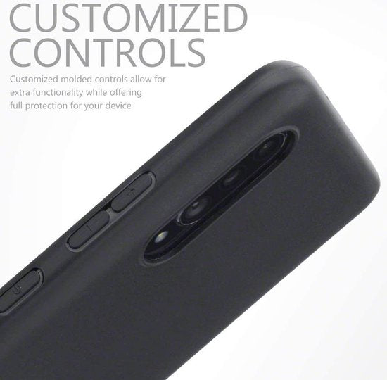 Coque Samsung Galaxy A90 5G - Noir - Étui arrière en silicone