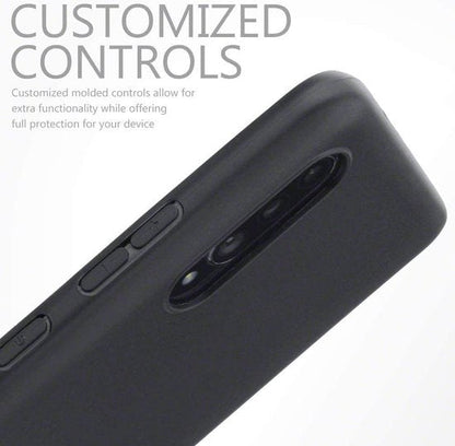 Coque Samsung Galaxy A90 5G - Noir - Étui arrière en silicone