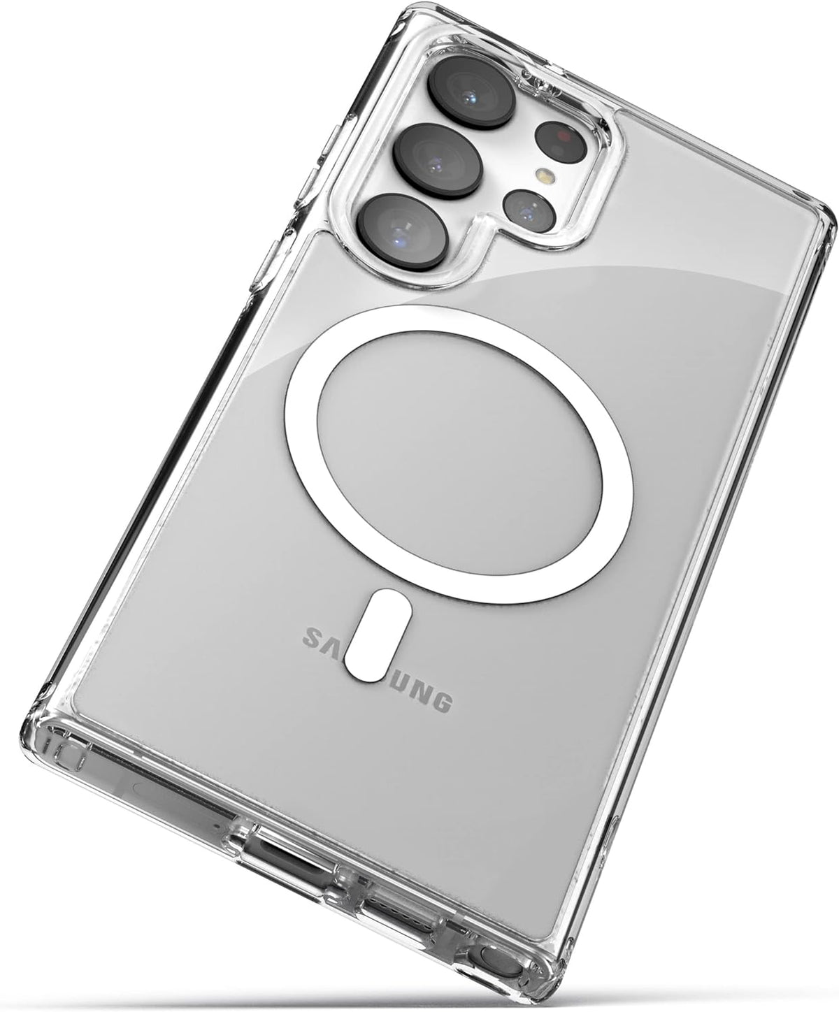 Samsung Galaxy S23 Ultra Hoesje - Transparant - Anti-Shock MagSafe Back Cover