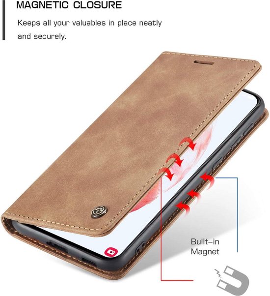 Samsung Galaxy S21 Plus Hoesje - Sienna Brown - Dunne Bookcase