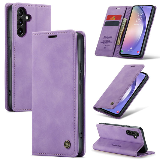 Samsung Galaxy A25 & A24 4G Hoesje - Bright Lila - Dunne Bookcase