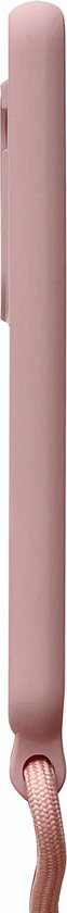 Samsung Galaxy S22 Plus Hoesje - Roze - Siliconen Back Cover met Telefoonkoord