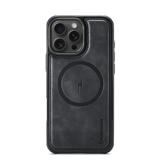 Apple iPhone 16 Pro Max Hülle - Charcoal Gray - Kunstleder-MagSafe-Backcover