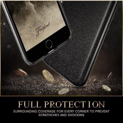 Apple iPhone 7 Plus Case - Black - Glitter Back Cover