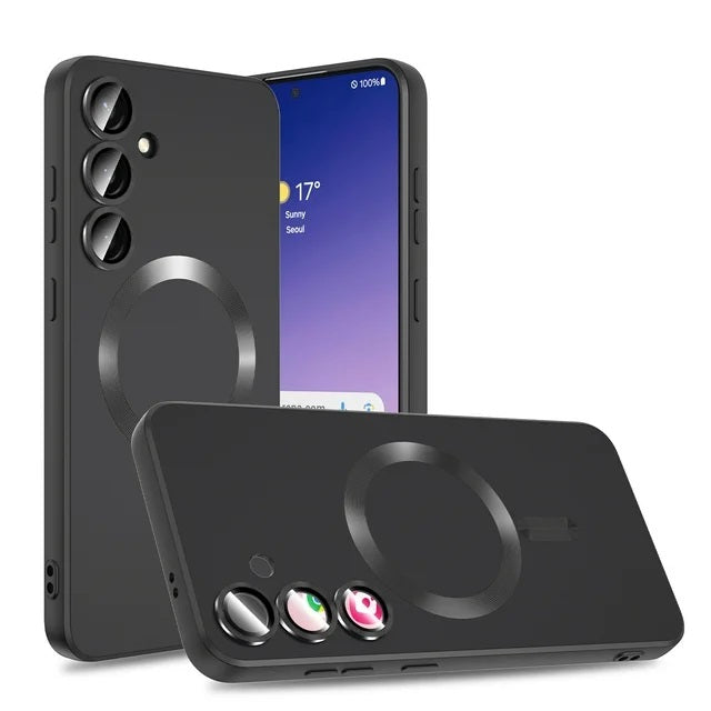 Samsung Galaxy S26 Hoesje - Zwart - Matte Siliconen MagSafe Back Cover