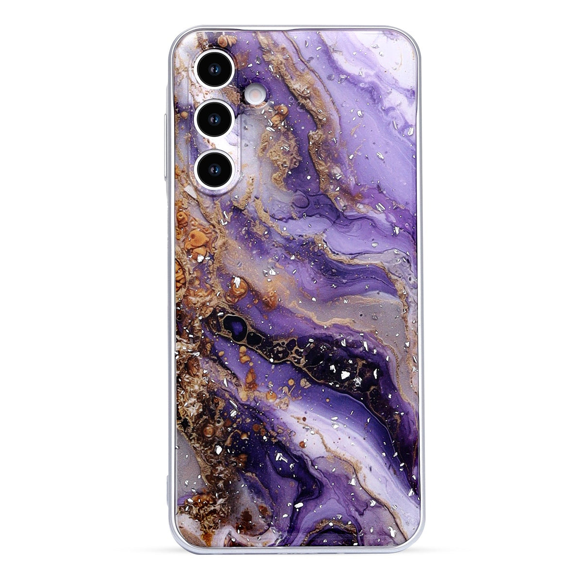Samsung Galaxy A16 Hoesje - Paars - Marmer Back Cover