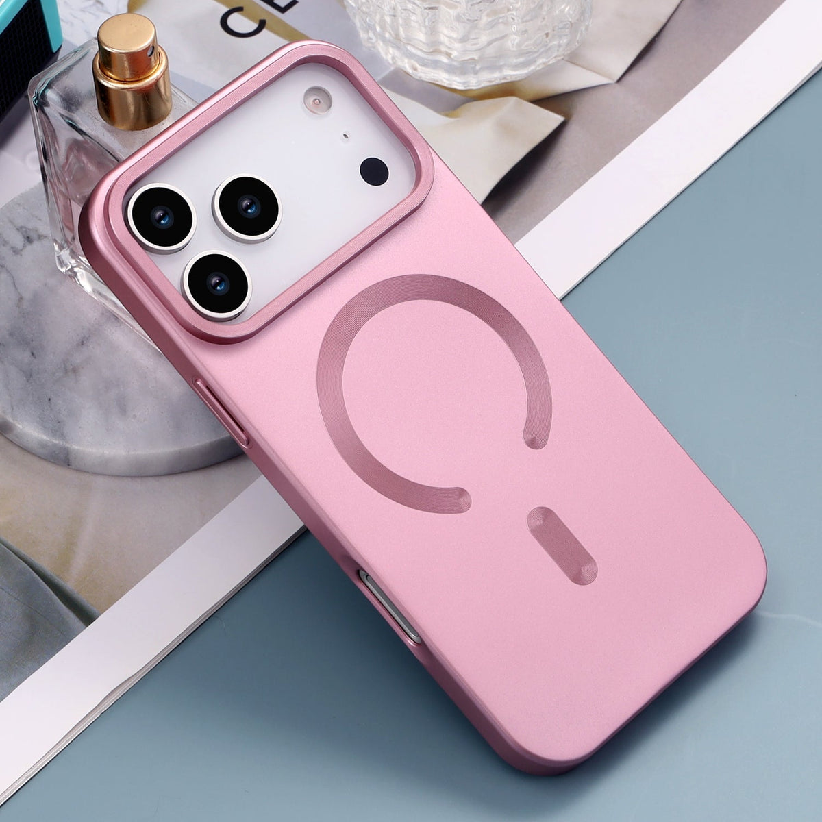 Apple iPhone 18 Pro Max Hülle - Rosa - Mattes Silikon-MagSafe-Backcover