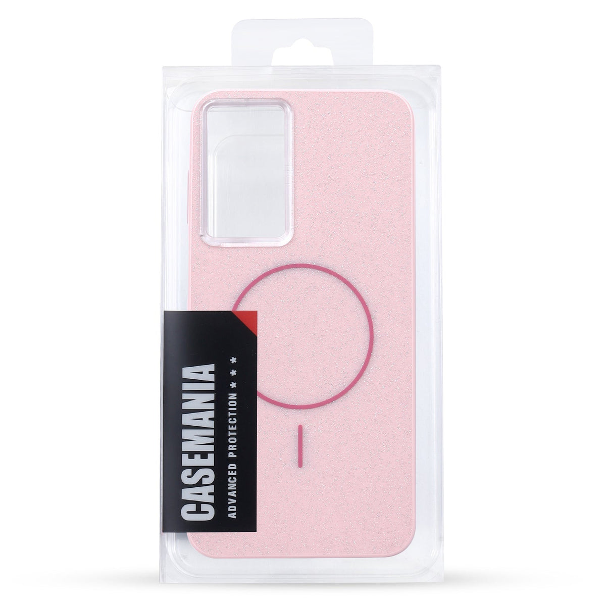 Samsung Galaxy A17 Hoesje - Roze - Glitter MagSafe Back Cover