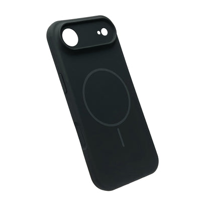 Apple iPhone Air Hülle - Schwarz - Liquid-Silikon-MagSafe-Backcover
