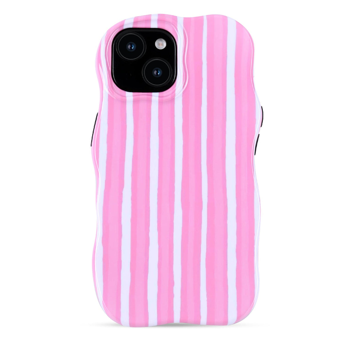 Apple iPhone 12 Hoesje - Roze - Wave Edge Back Cover