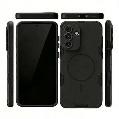 Samsung Galaxy A37 Hoesje - Matte Zwart - Frosted Matte Hardcase MagSafe Back Cover