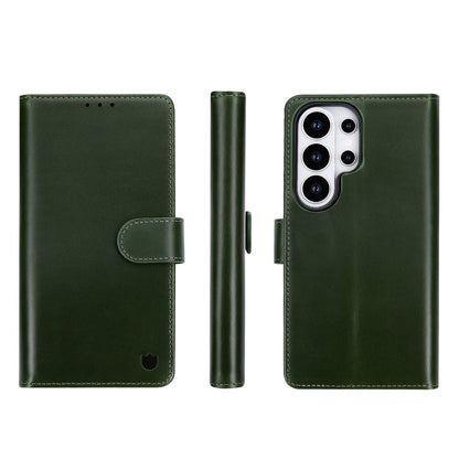 Samsung Galaxy S26 Ultra Hoesje - Forest Green - Echt Leren 2 in 1 MagSafe Bookcase