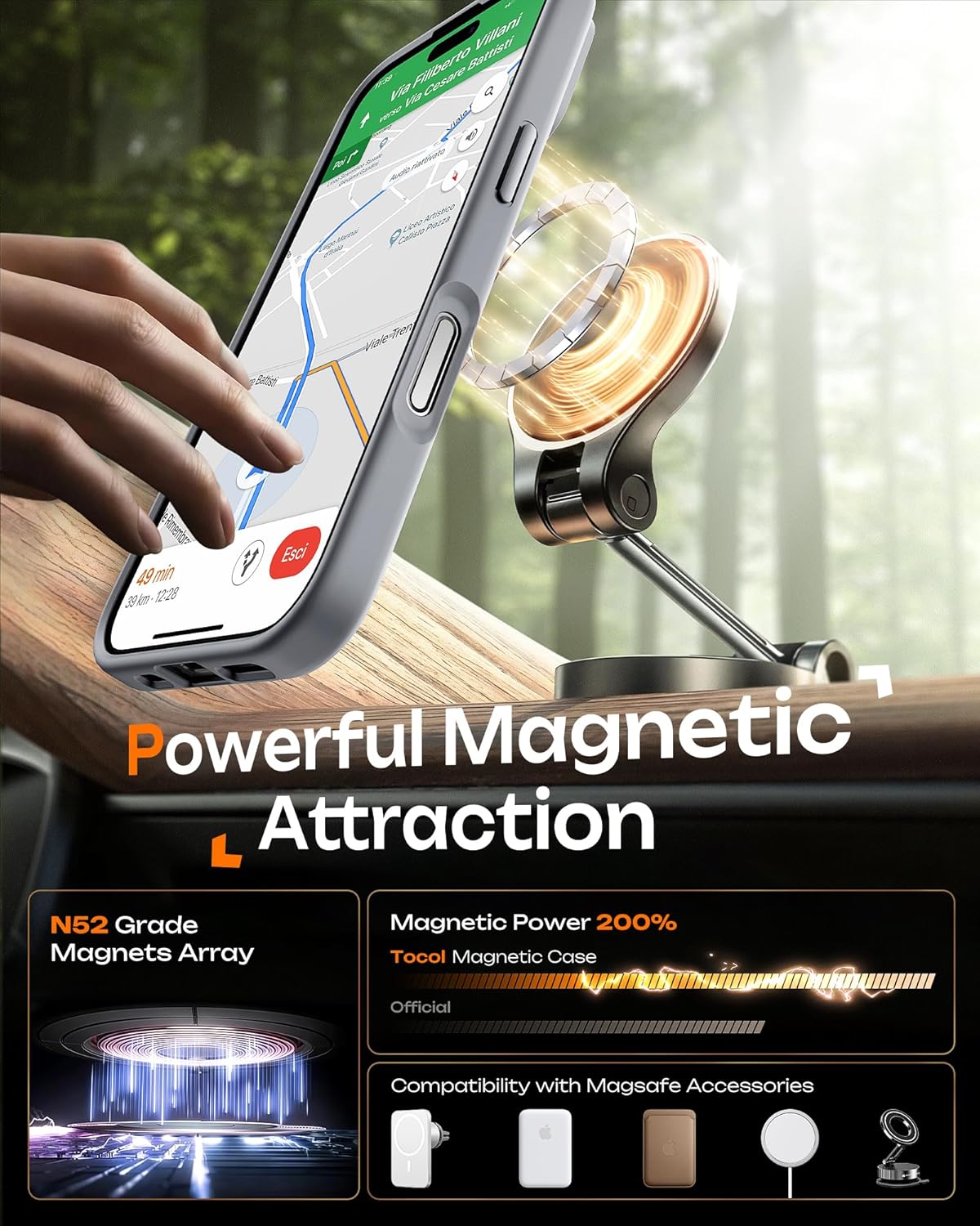 iPhone 17 Hoesje - Grijs - Matte Armor MagSafe Back Cover