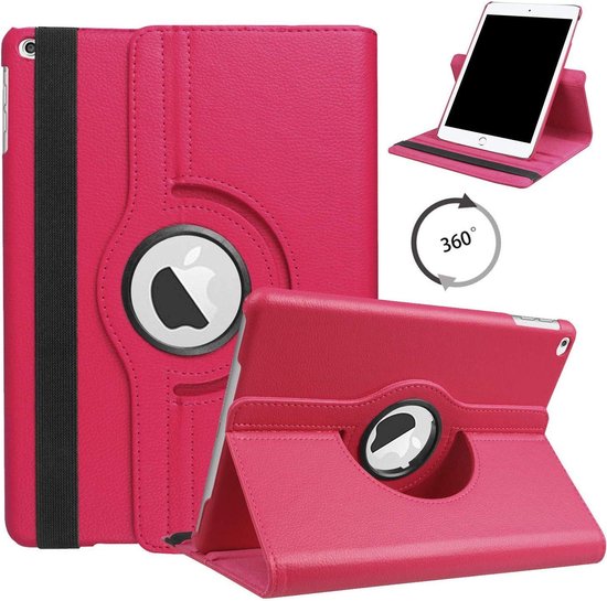 Apple iPad 7 10.2 (2019) Tablet Case - Pink - Rotating Folio Case