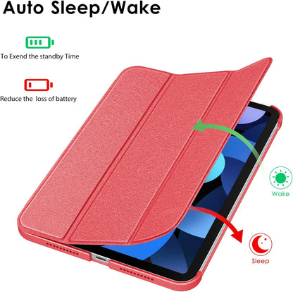 Apple iPad 2025 (11th Gen) Tablet Case - Red - Pen Slot Smart Cover