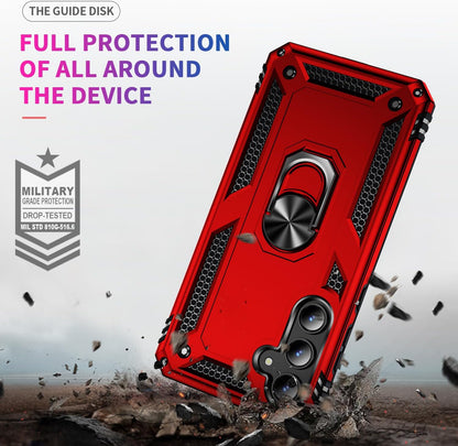 Samsung Galaxy A35 5G Hoesje - Rood - Armor Kickstand Back Cover