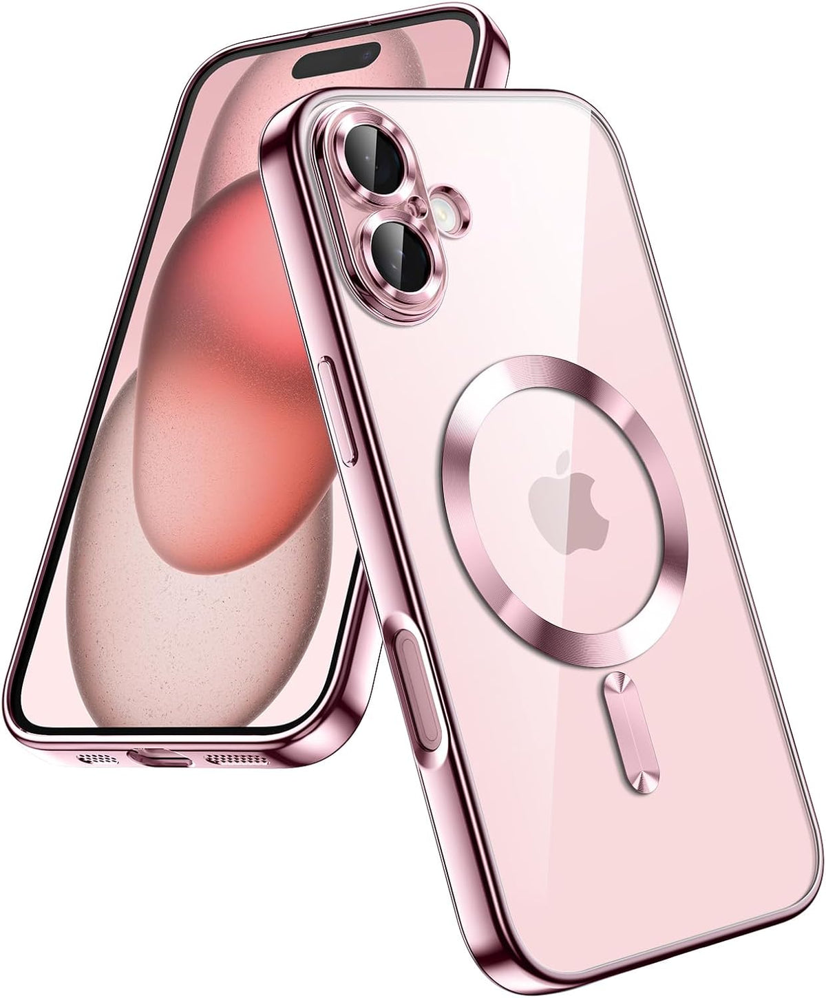 Apple iPhone 16 Hoesje - Roze - Siliconen MagSafe Back Cover