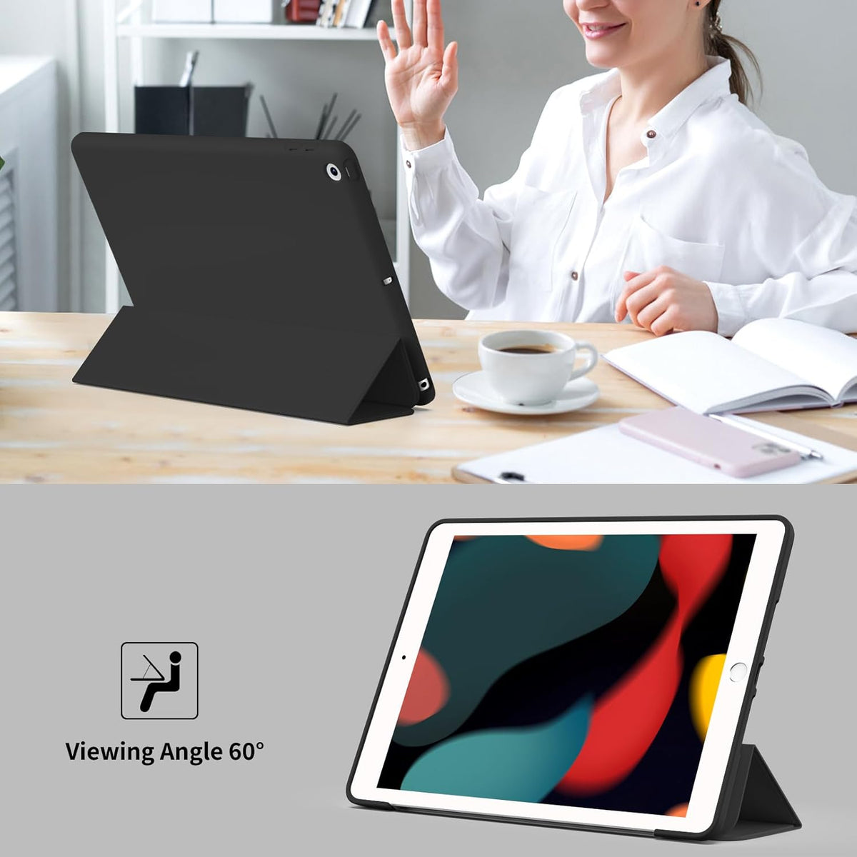 iPad 10.2 Zoll (9./8./7. Generation) Tablet-Hülle - Gelb - Smart Cover