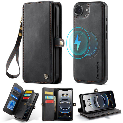 iPhone 16e Hoesje - Charcoal Gray - 2 in 1 MagSafe Bookcase