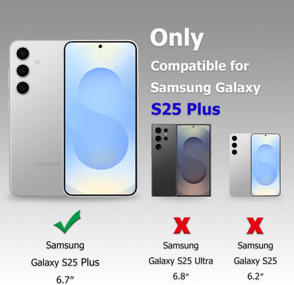 Samsung Galaxy S25 Plus Hoesje - Zwart - Armor Kickstand Back Cover