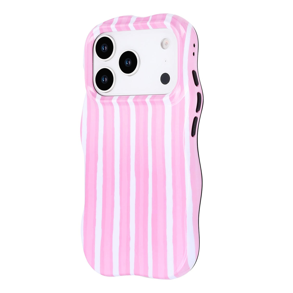 Apple iPhone 17 Pro Max Hoesje - Roze - Wave Edge Back Cover