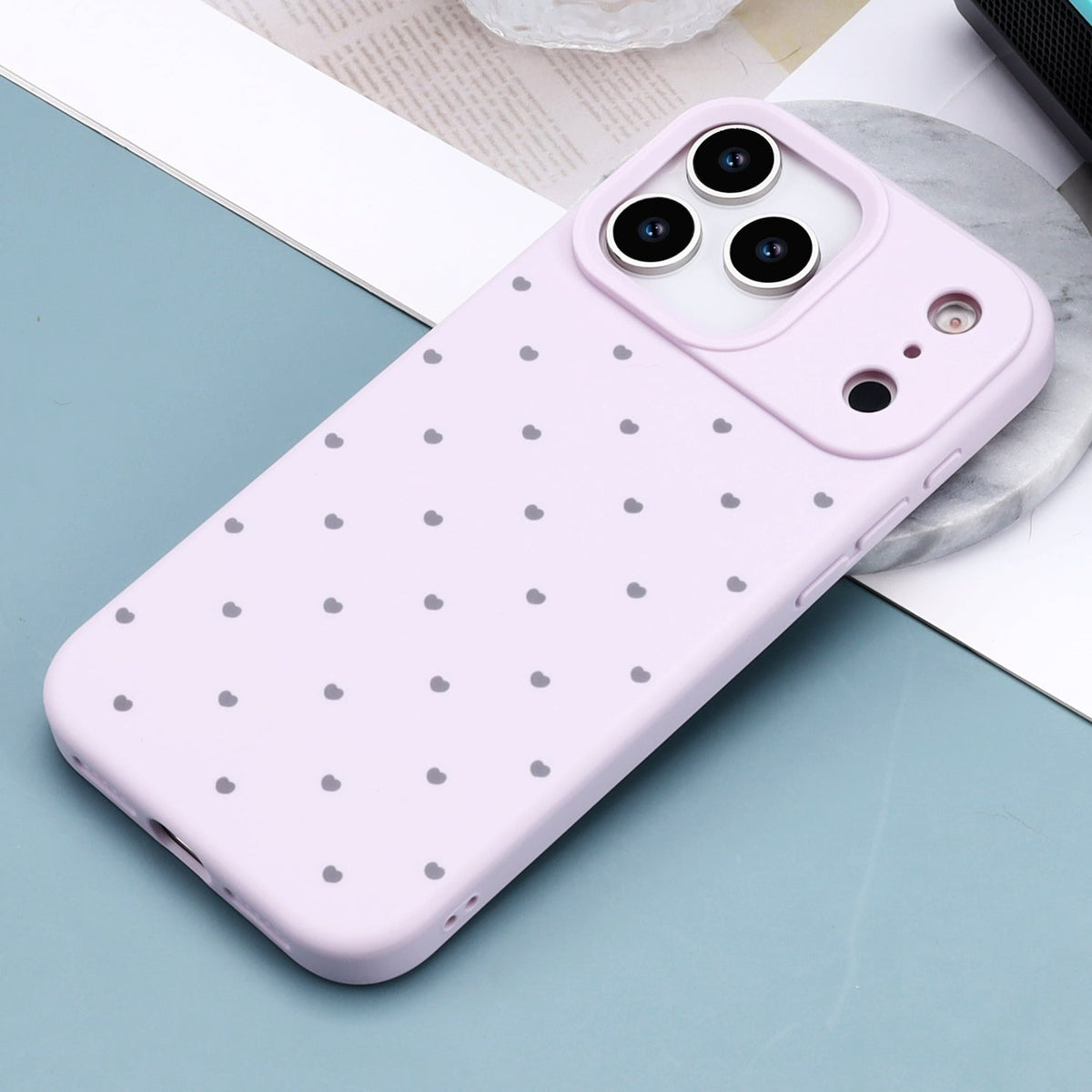 Apple iPhone 18 Pro Max Hoesje - Paars - Hartjes Back Cover