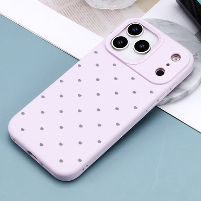 Apple iPhone 17 Pro Hülle - Lila - Herzchen-Backcover