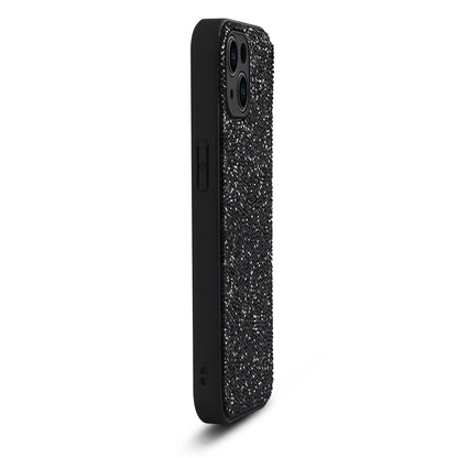 Apple iPhone 12 Hoesje - Zwart - Diamant Glitter Back Cover