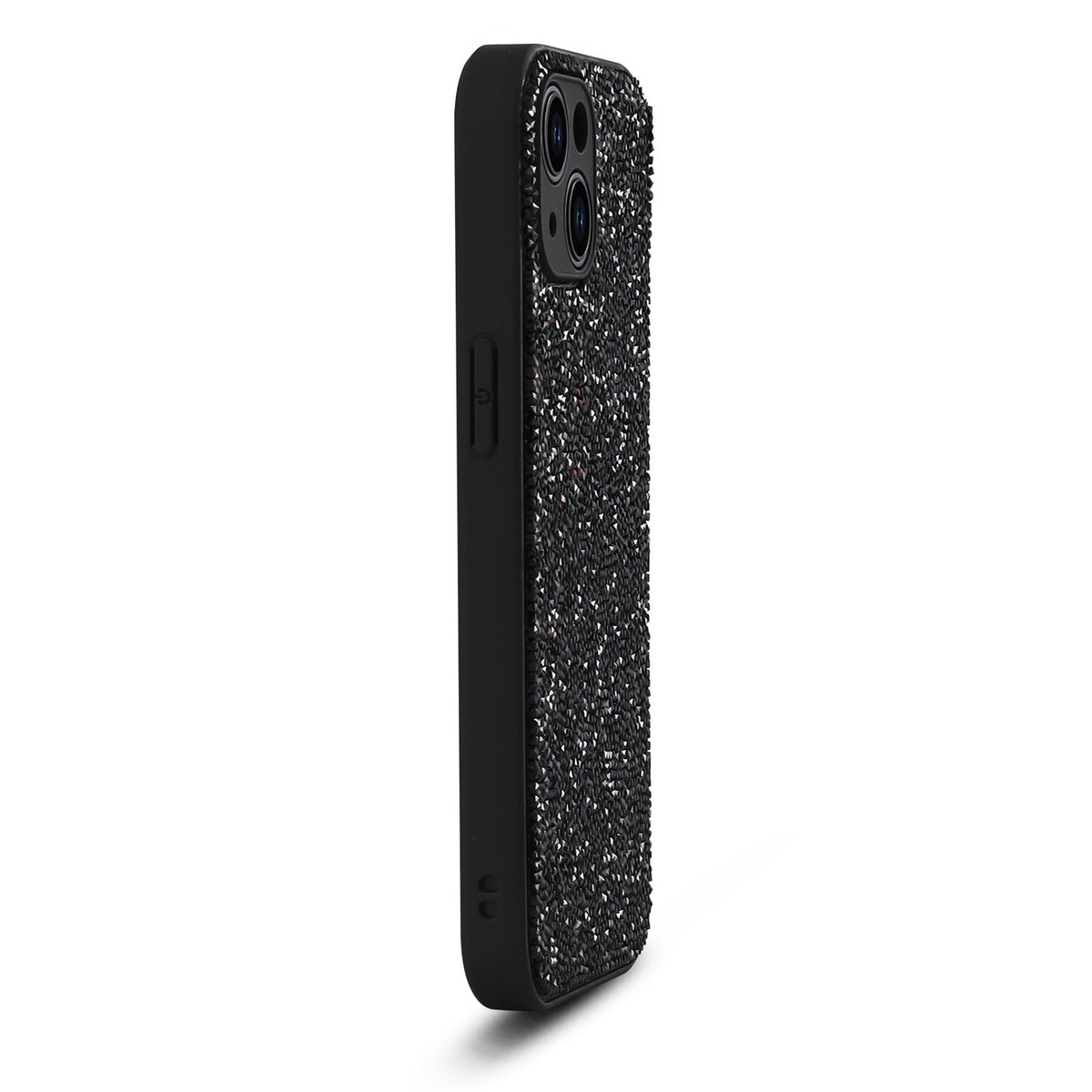 Apple iPhone 14 Hoesje - Zwart - Diamant Glitter Back Cover