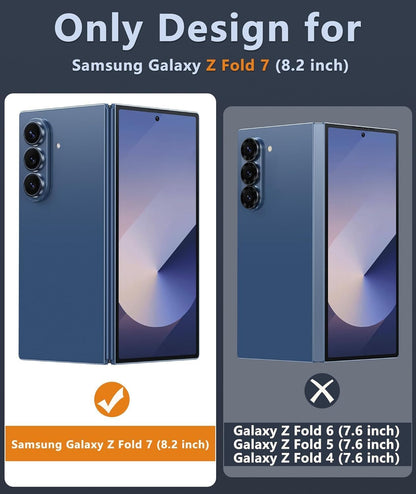 Samsung Galaxy Z Fold 7 Hoesje - Zwart - Matte Armor MagSafe Back Cover