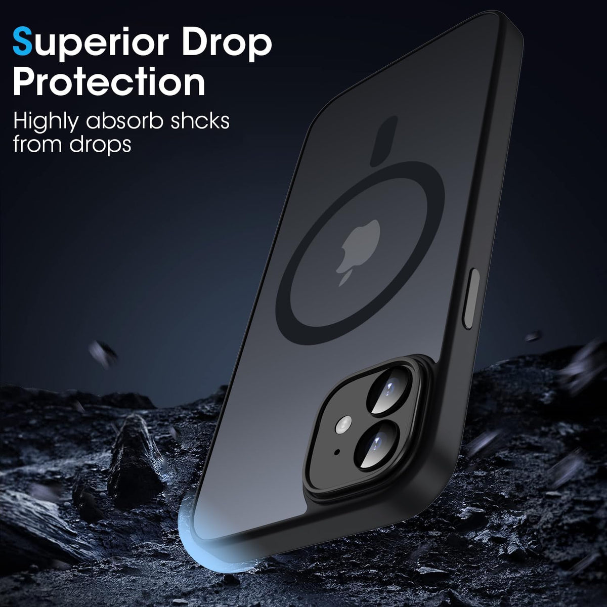 Coque iPhone 11 - Noir - Matte Armor MagSafe Back Cover