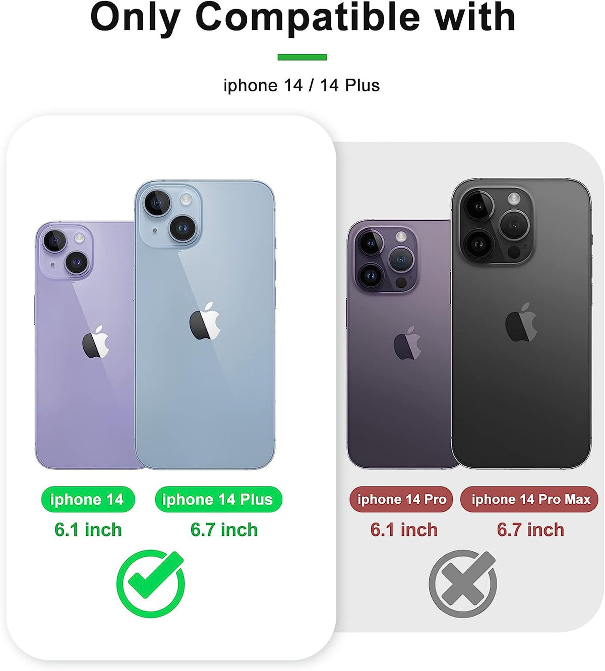 Apple iPhone 14 Plus Lens Protector - Zilver - 1 Stuk
