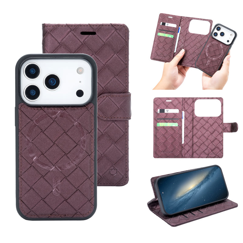 Apple iPhone 18 Pro Max Case - Mauve Taupe - 2-in-1 MagSafe Wallet Case