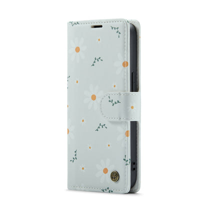 Apple iPhone 14 Plus Hoesje - Madeliefje - Print Bookcase