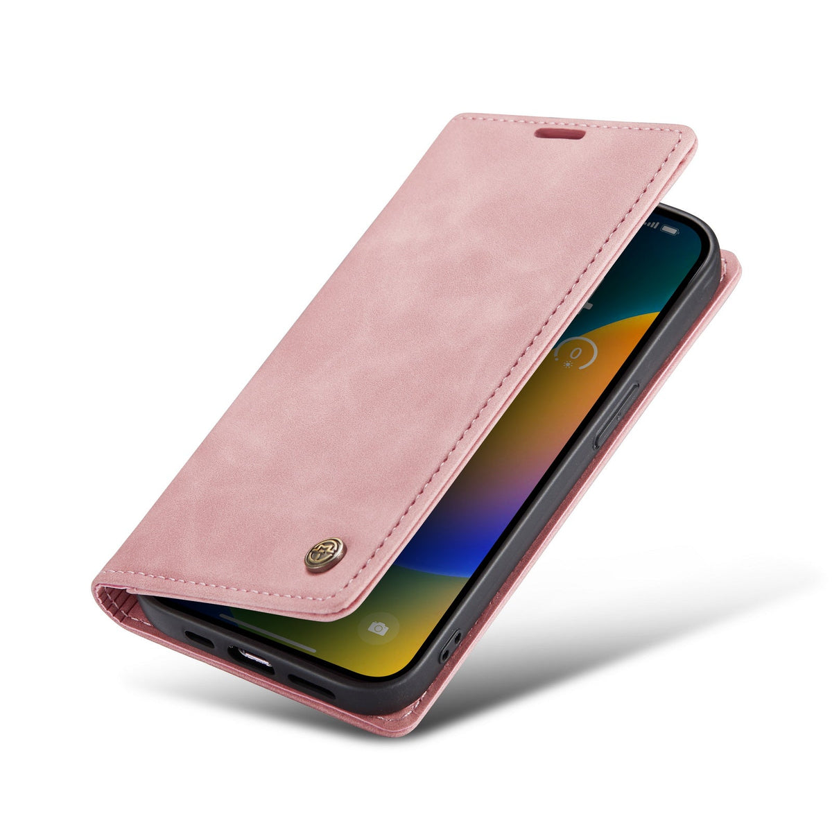Apple iPhone 15 Pro Hoesje - Pale Pink - Dunne Bookcase