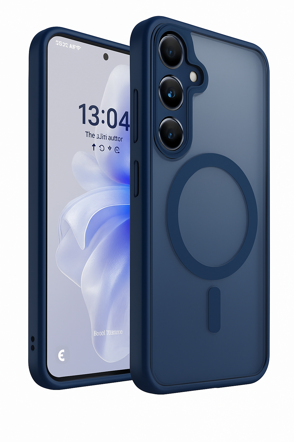 Samsung Galaxy A17 Hoesje - Donker Blauw - Matte Armor MagSafe Back Cover