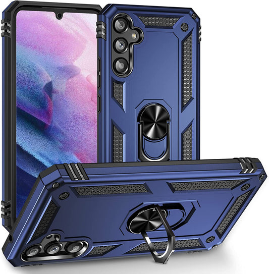Samsung Galaxy A54 5G Hülle - Blau - Armor Ständer Backcover