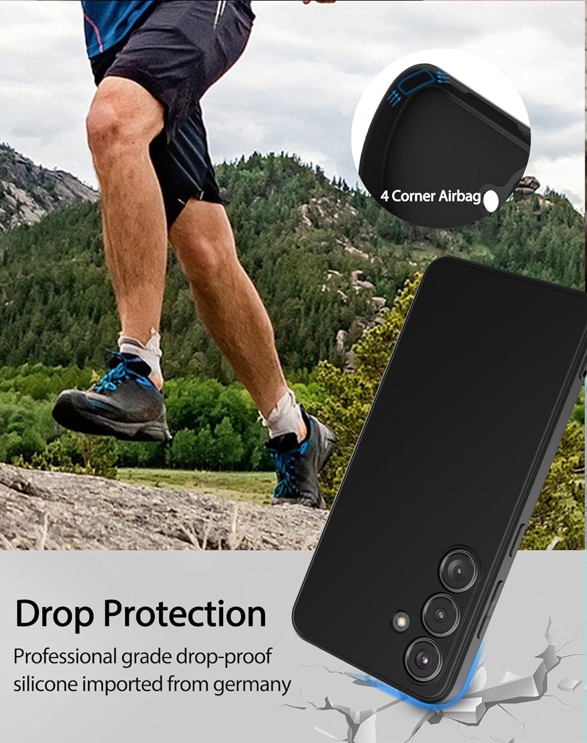 Samsung Galaxy A57 Hoesje - Zwart - Shockproof Siliconen Back Cover