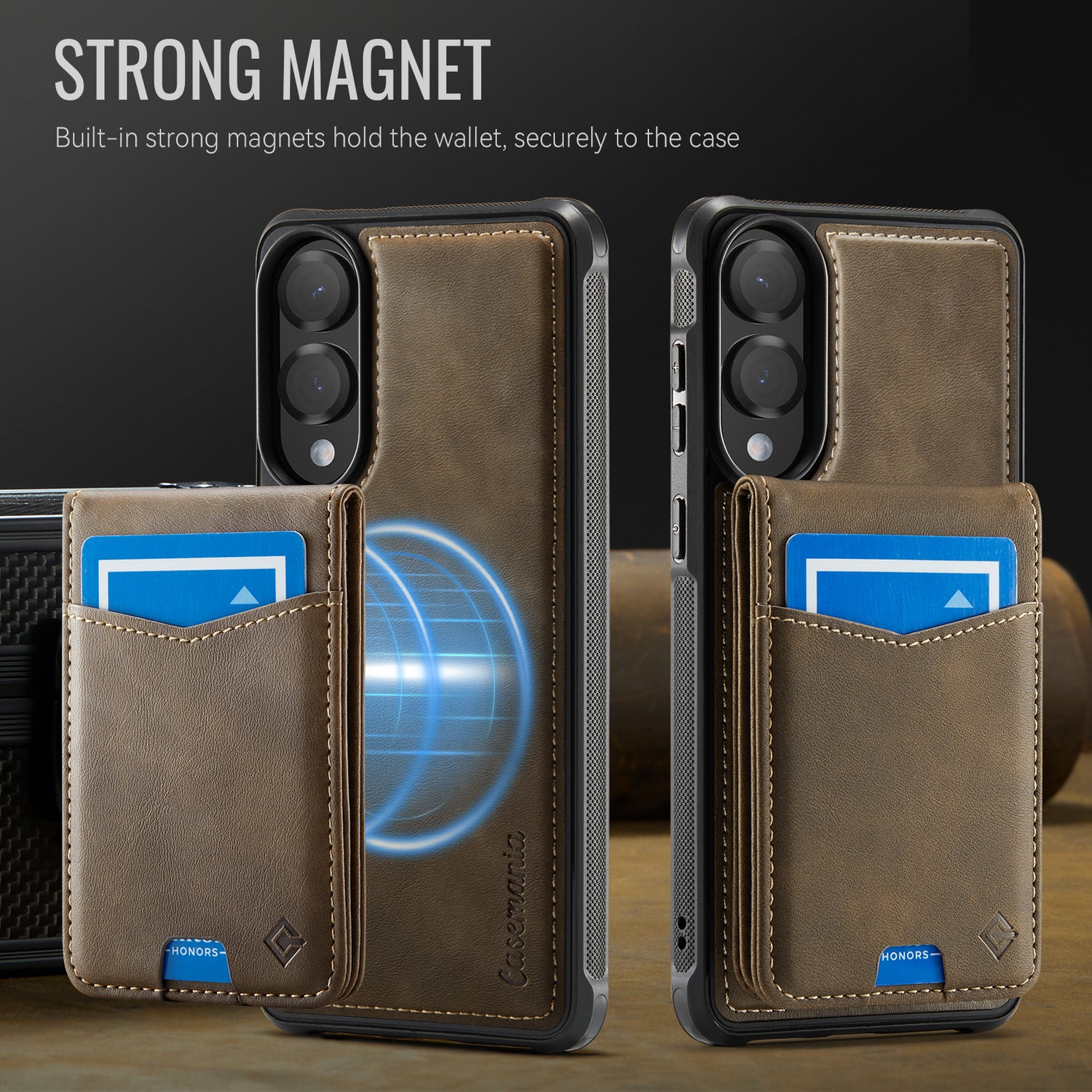 Premium 2-in-1 Back Cover | Afneembare Wallet Kickstand | Galaxy S25 Edge