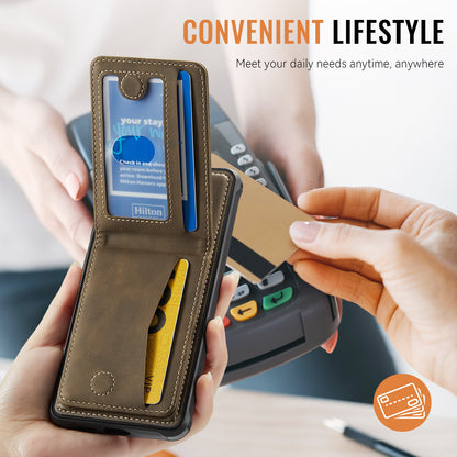 Premium 2-in-1 Back Cover | Afneembare Wallet Kickstand | Galaxy S25 Edge