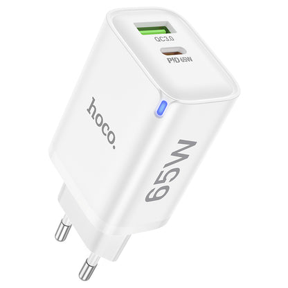 Chargeur rapide 65 W | Prise USB-C et USB-A à 2 ports