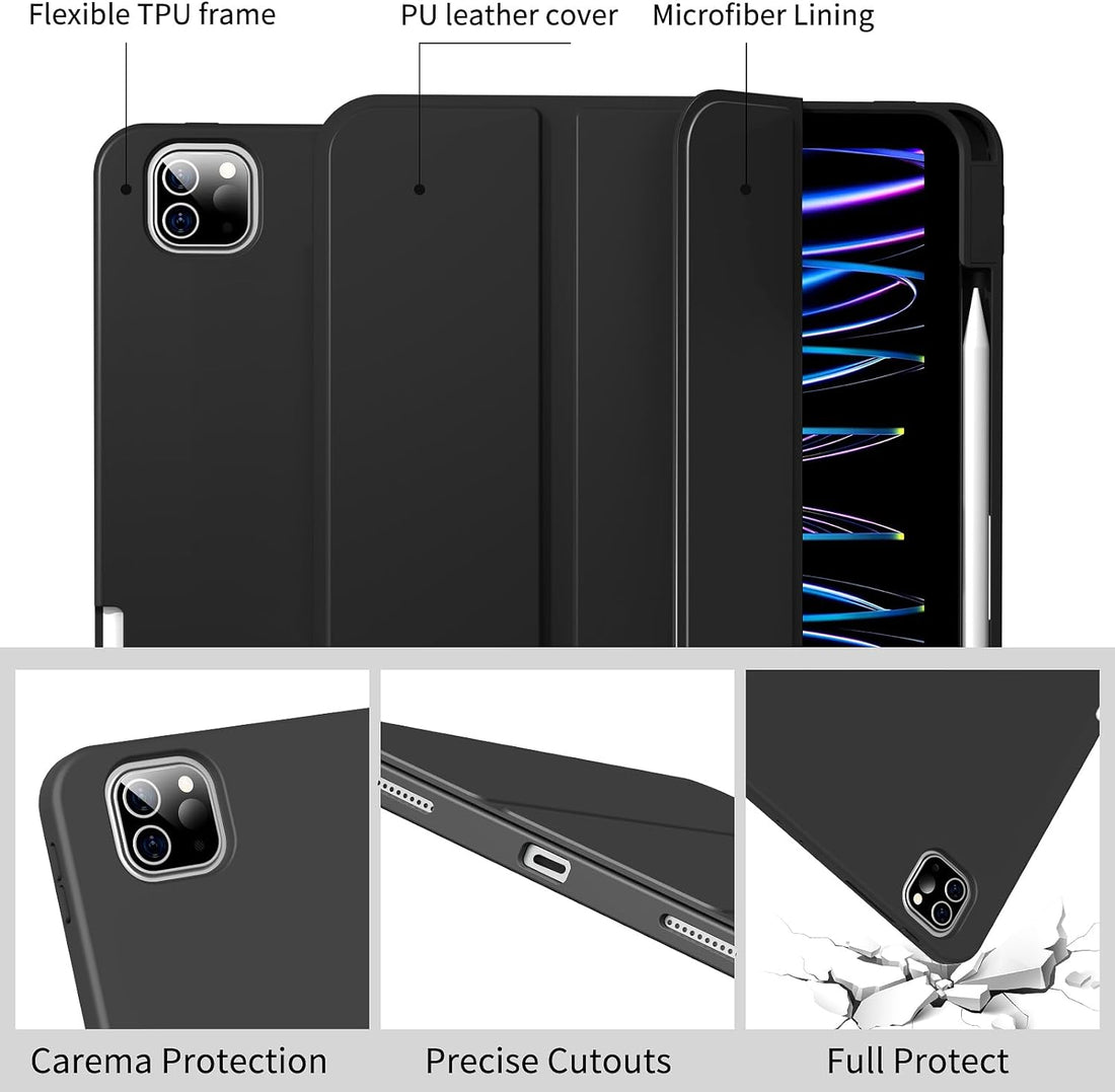 Smart Cover Hoes met Pencil Houder | iPad Pro 11 inch (2024)