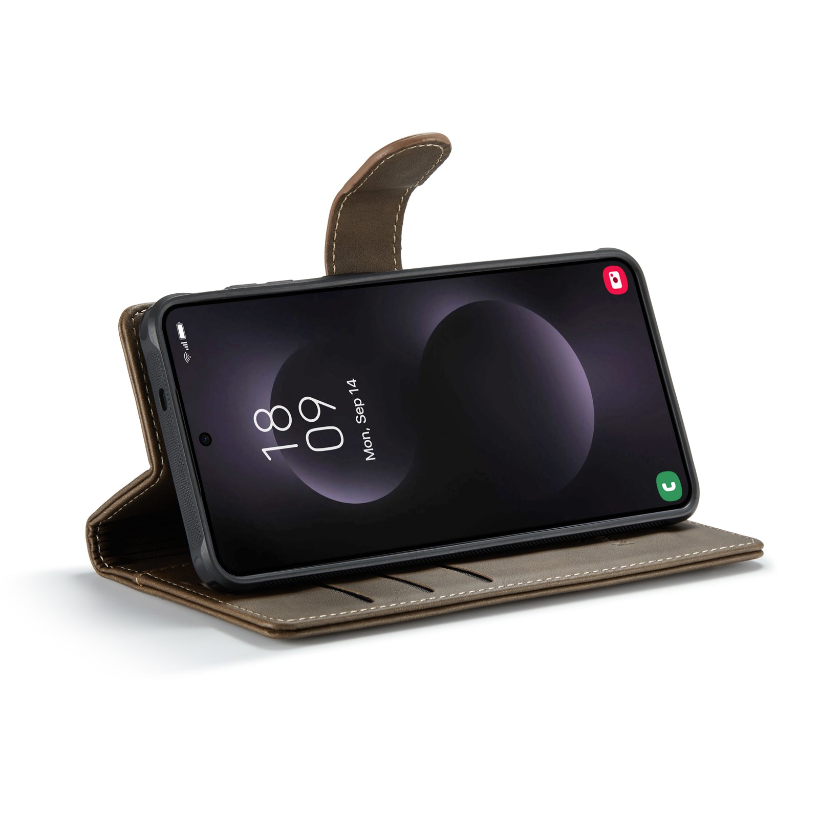 Snap Magnet+ | MagSafe-Compatibel Luxe 2-in-1 Bookcase | Mahogany Brown