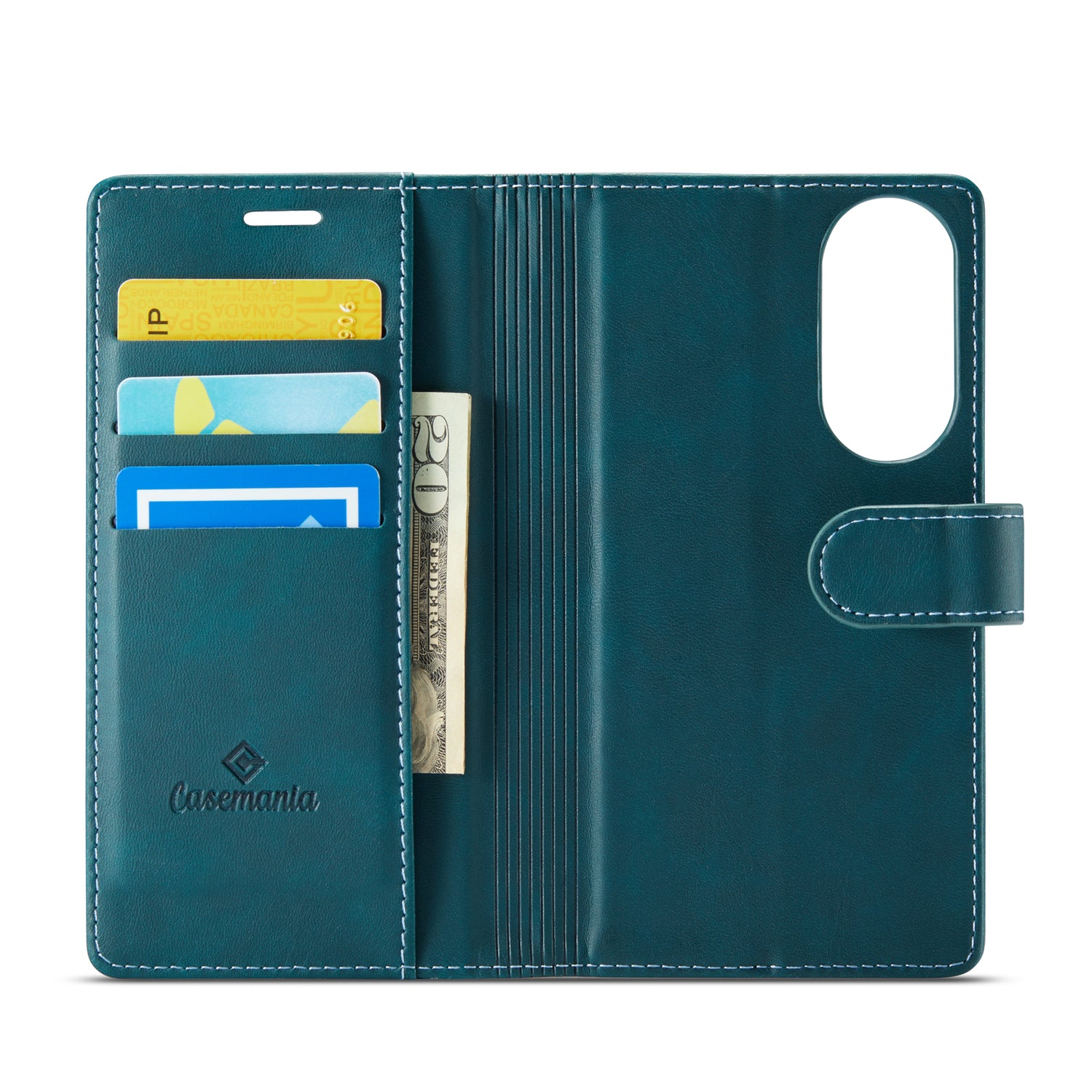 Snap Magnet+ | MagSafe‑Compatibel Luxe 2‑in‑1 Bookcase | Emerald Green