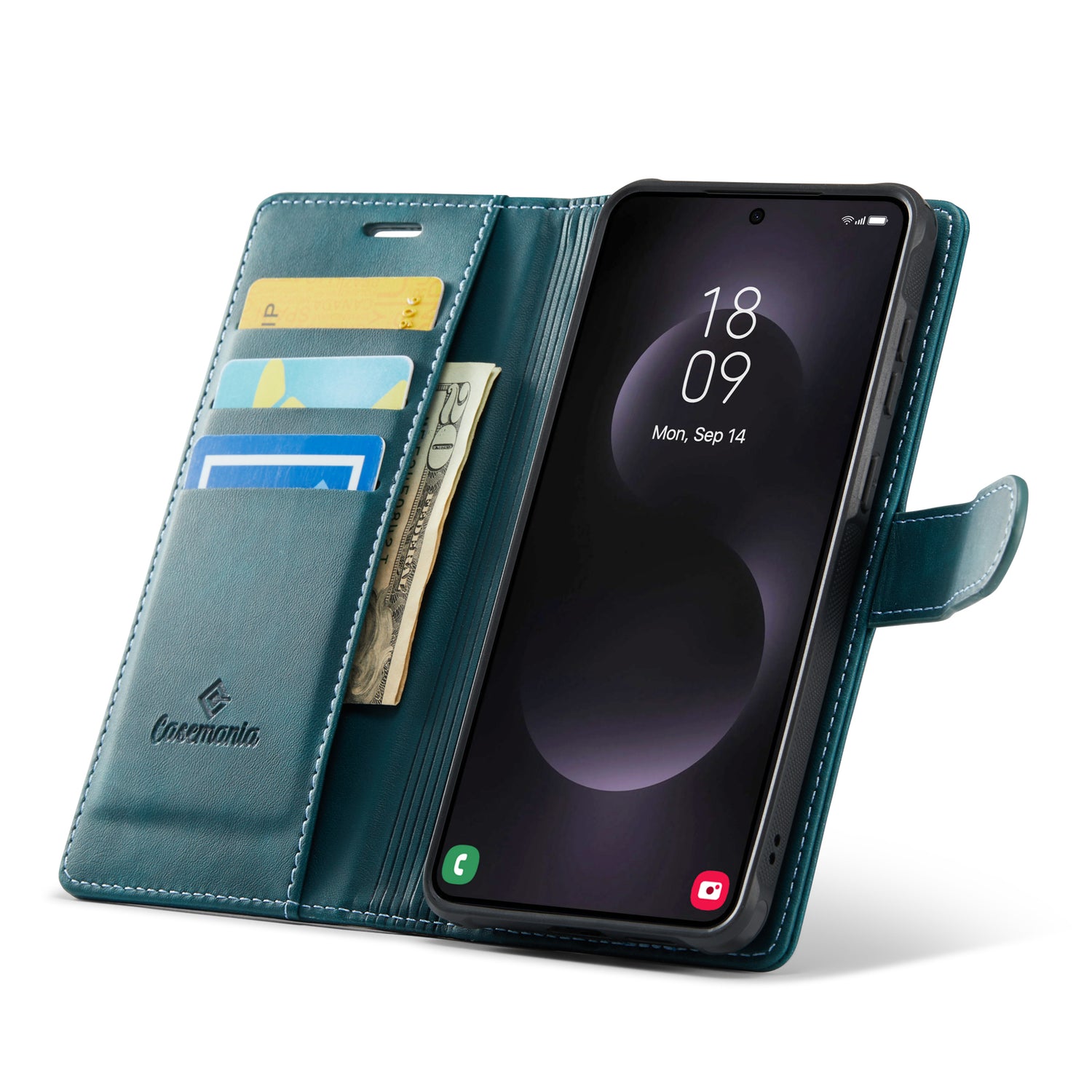 Snap Magnet+ | MagSafe‑Compatibel Luxe 2‑in‑1 Bookcase | Emerald Green